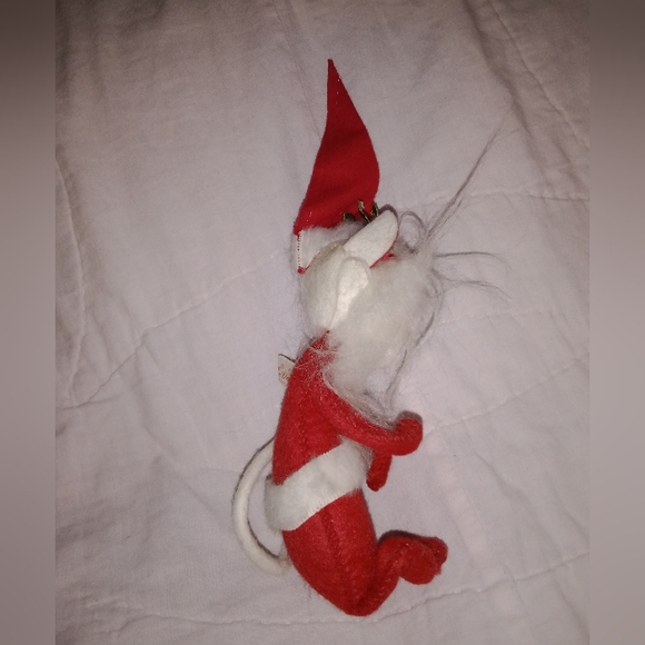 Vintage Annalee 1970 Santa Mouse Posable Doll 8" Tall Christmas - Picture 4 of 10